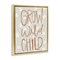Stupell Industries Grow Wild Child Flowers Floating Frame, design by Katie Griggs